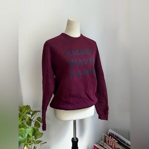 Maroon Amber Waves Farm Crewneck Sweatshirt